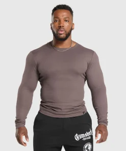 Heren Gymshark T-shirts*Ribbed Long Sleeve T-Shirt