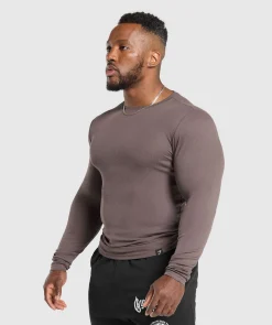 Heren Gymshark T-shirts*Ribbed Long Sleeve T-Shirt