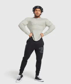 Heren Gymshark T-shirts*Ribbed Long Sleeve T-Shirt