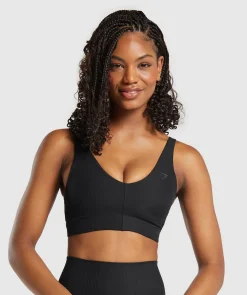DAMES Gymshark Bedekkende Sportkleding|Sport-bh's*Ribbed Sports Bra