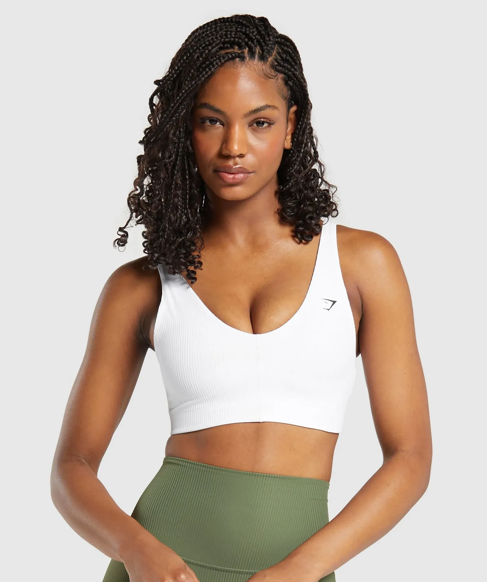 DAMES Gymshark Bedekkende Sportkleding|Sport-bh's*Ribbed Sports Bra