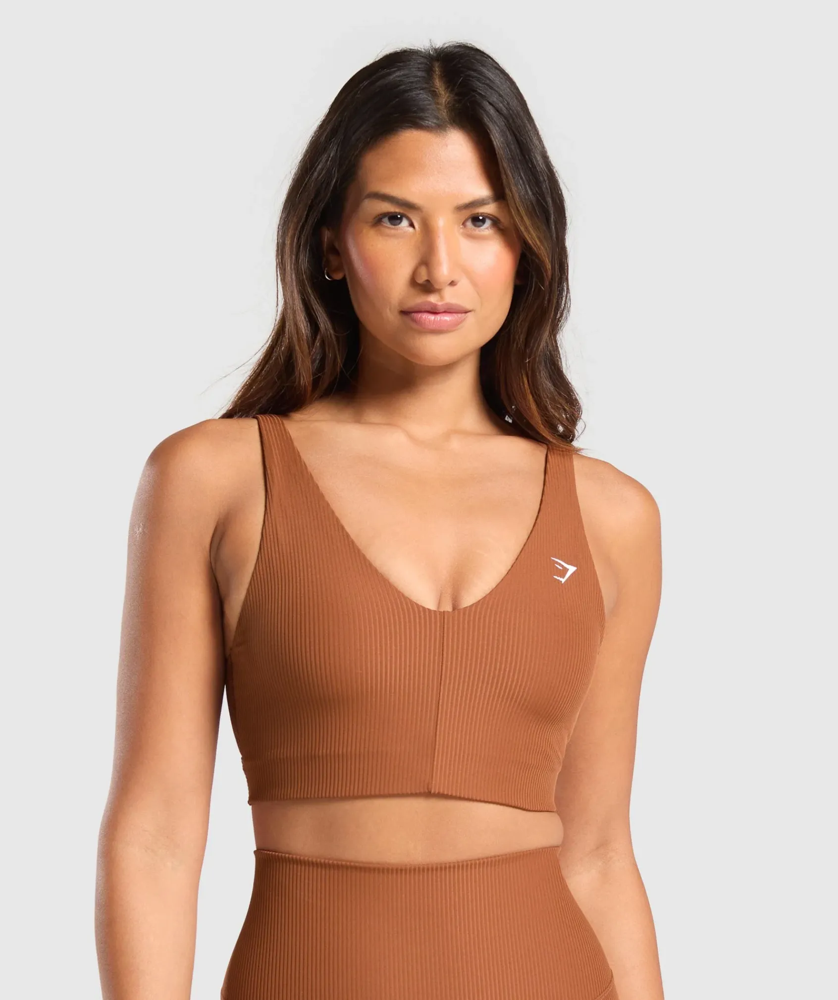 DAMES Gymshark Bedekkende Sportkleding|Sport-bh's*Ribbed Sports Bra