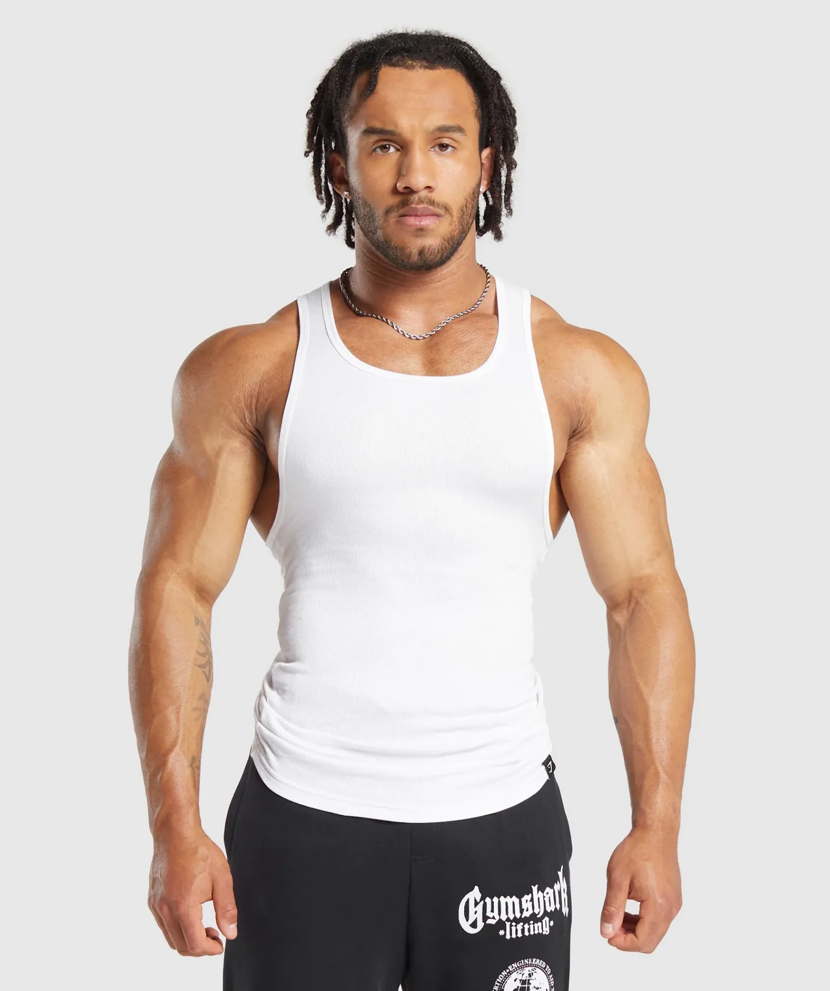 Heren Gymshark Tanktops*Ribbed Tank 3PK