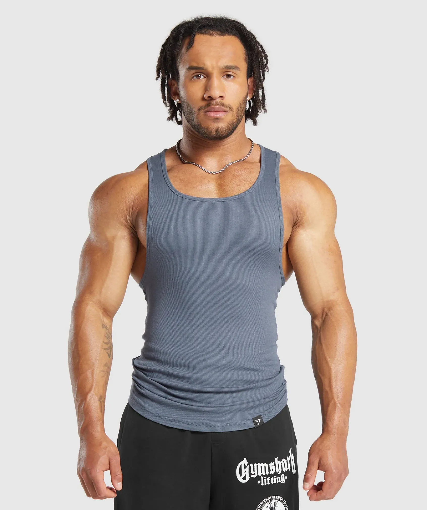 Heren Gymshark Tanktops*Ribbed Tank 3PK