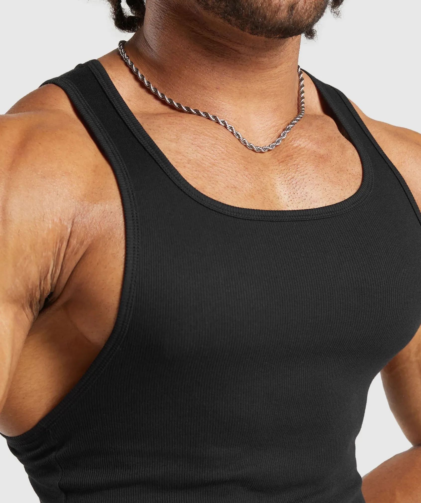 Heren Gymshark Tanktops*Ribbed Tank 3PK
