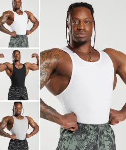 Heren Gymshark Ondergoed & Basics|Heren Ondergoed*Ribbed Tank 3pk