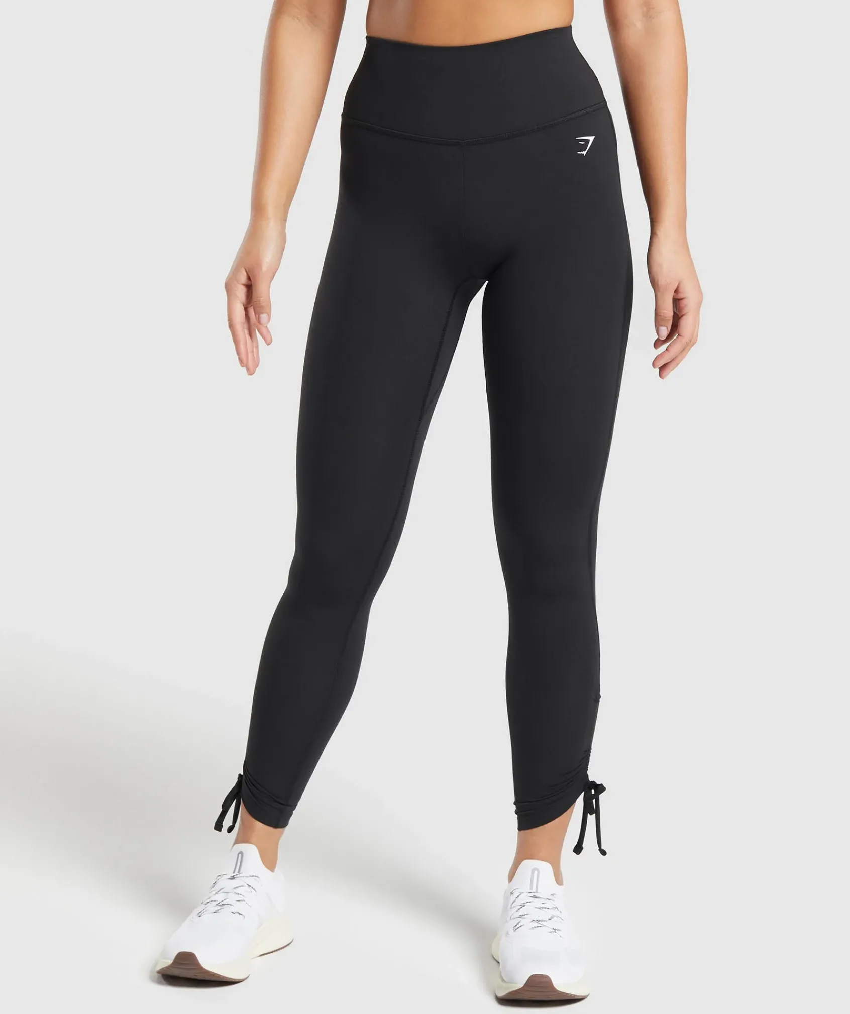 DAMES Gymshark Leggings|Zwarte Leggings*Ribbon Ankle Leggings