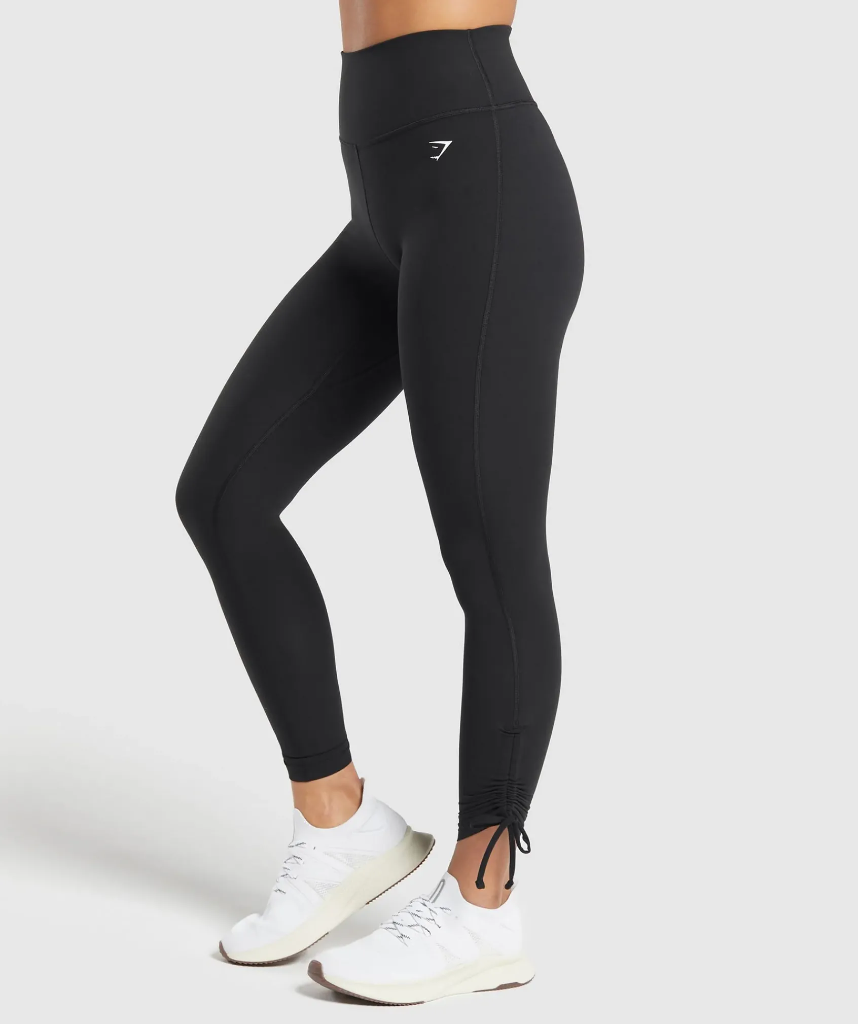 DAMES Gymshark Leggings|Zwarte Leggings*Ribbon Ankle Leggings
