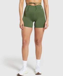 DAMES Gymshark Shorts*Ribbon Tie Waisted Short