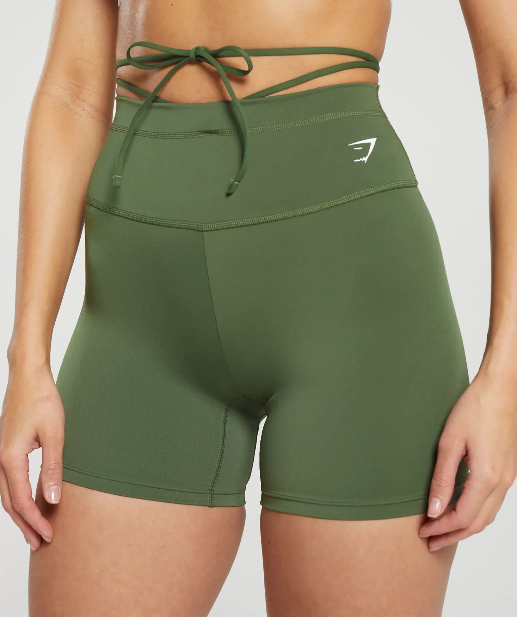 DAMES Gymshark Shorts*Ribbon Tie Waisted Short