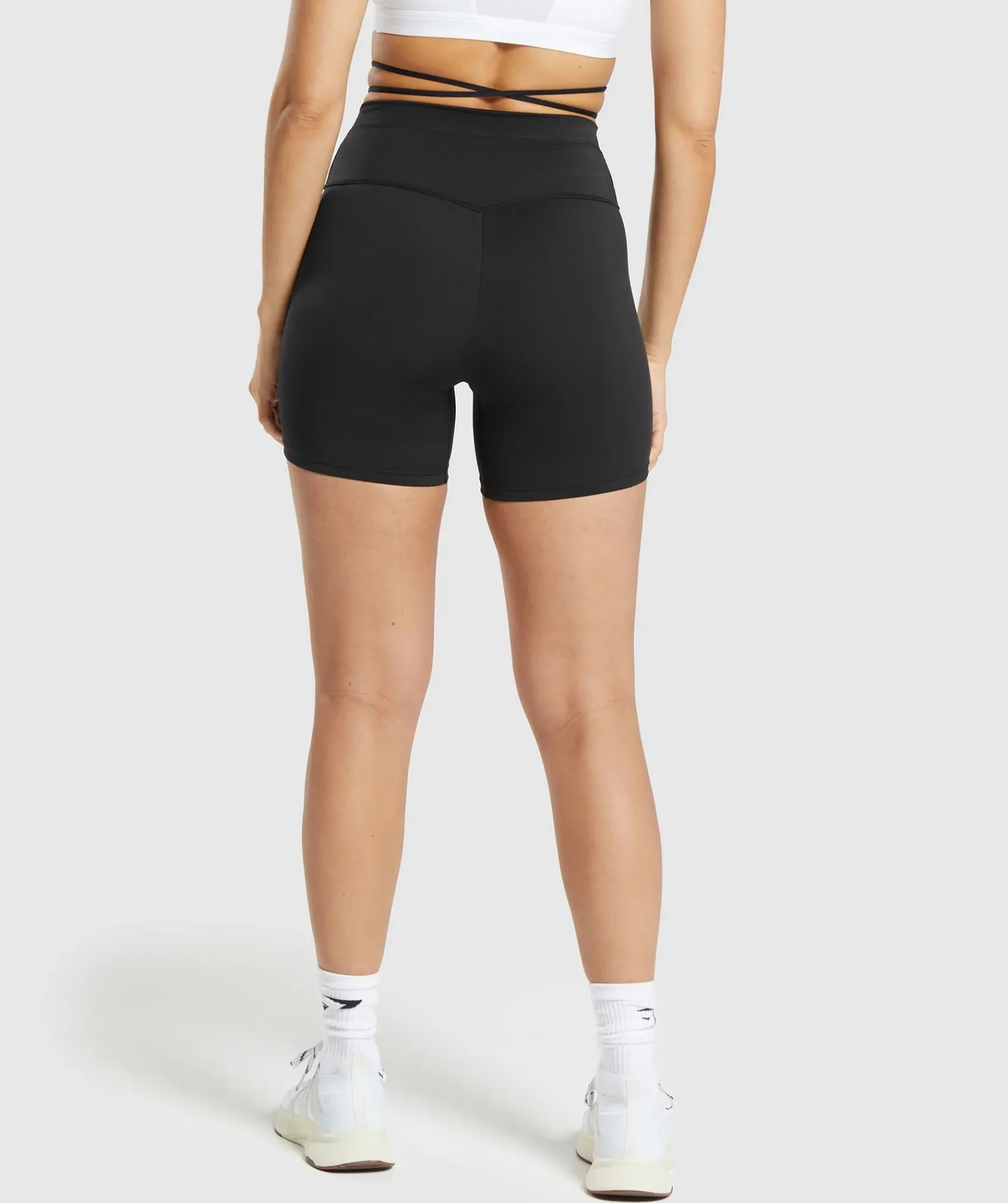 DAMES Gymshark Shorts*Ribbon Tie Waisted Short