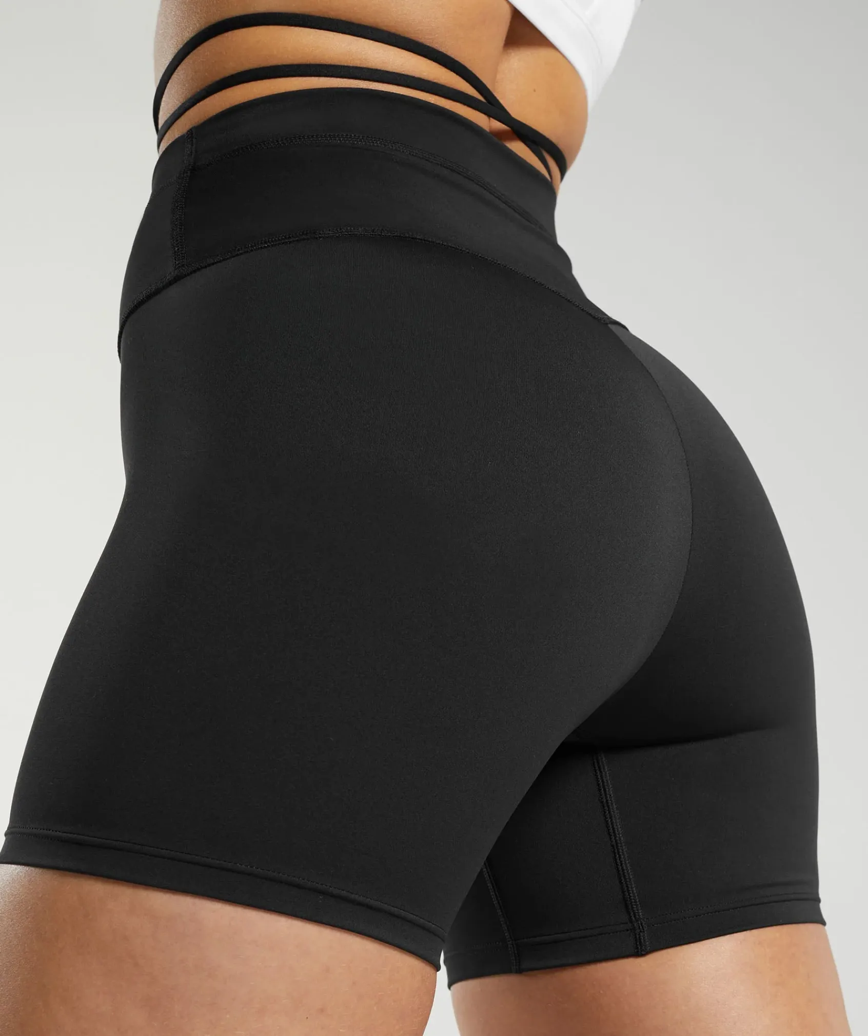 DAMES Gymshark Shorts*Ribbon Tie Waisted Short