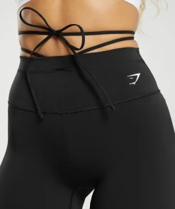 DAMES Gymshark Shorts*Ribbon Tie Waisted Short