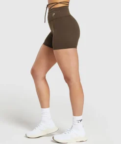 DAMES Gymshark Shorts*Ribbon Tie Waisted Short
