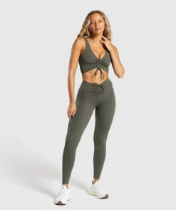 DAMES Gymshark Leggings|Hoog Getailleerd*Ruche Leggings