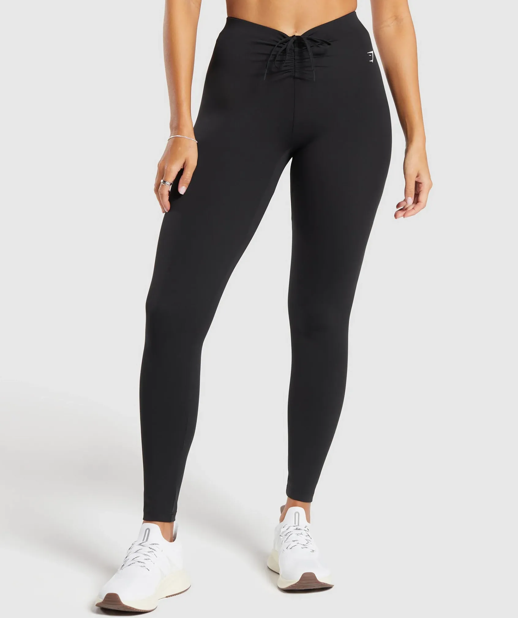 DAMES Gymshark Leggings|Zwarte Leggings*Ruche Leggings