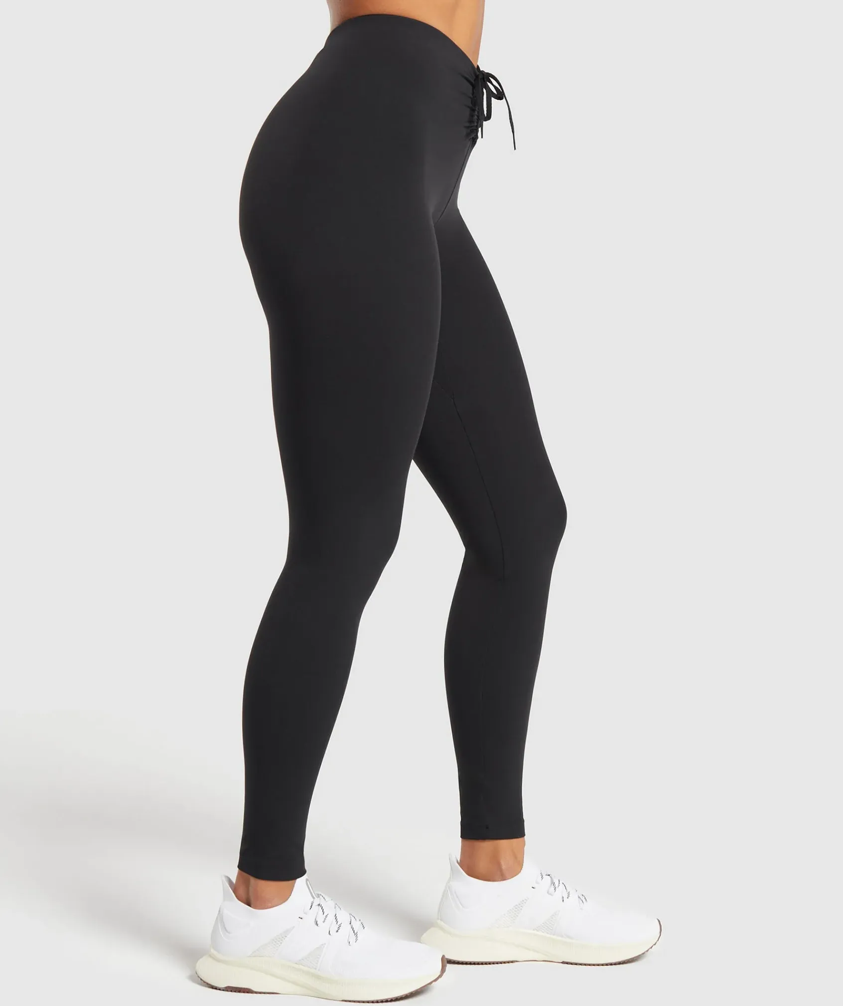 DAMES Gymshark Leggings|Zwarte Leggings*Ruche Leggings