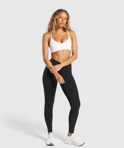 DAMES Gymshark Leggings|Zwarte Leggings*Ruche Leggings