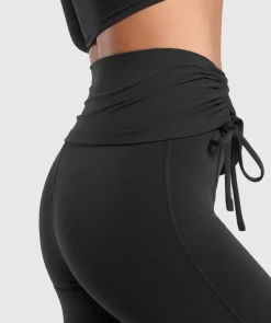 DAMES Gymshark Leggings*Ruched Capri Leggings