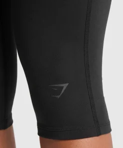DAMES Gymshark Leggings*Ruched Capri Leggings
