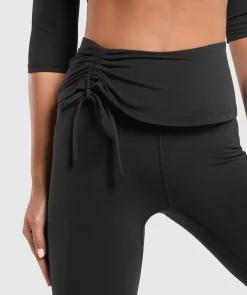 DAMES Gymshark Leggings*Ruched Capri Leggings