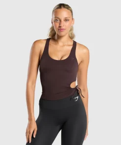 DAMES Gymshark Croptops|Tanktops*Ruched Side Tank With Shelf