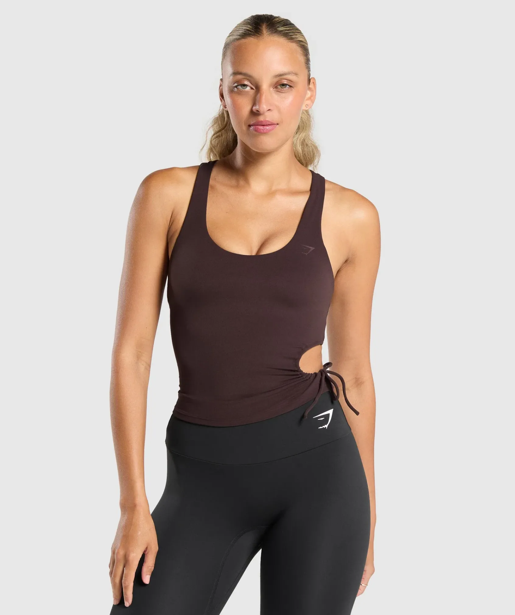DAMES Gymshark Croptops|Tanktops*Ruched Side Tank With Shelf