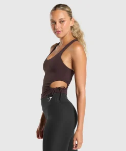 DAMES Gymshark Croptops|Tanktops*Ruched Side Tank With Shelf