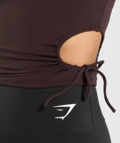 DAMES Gymshark Croptops|Tanktops*Ruched Side Tank With Shelf
