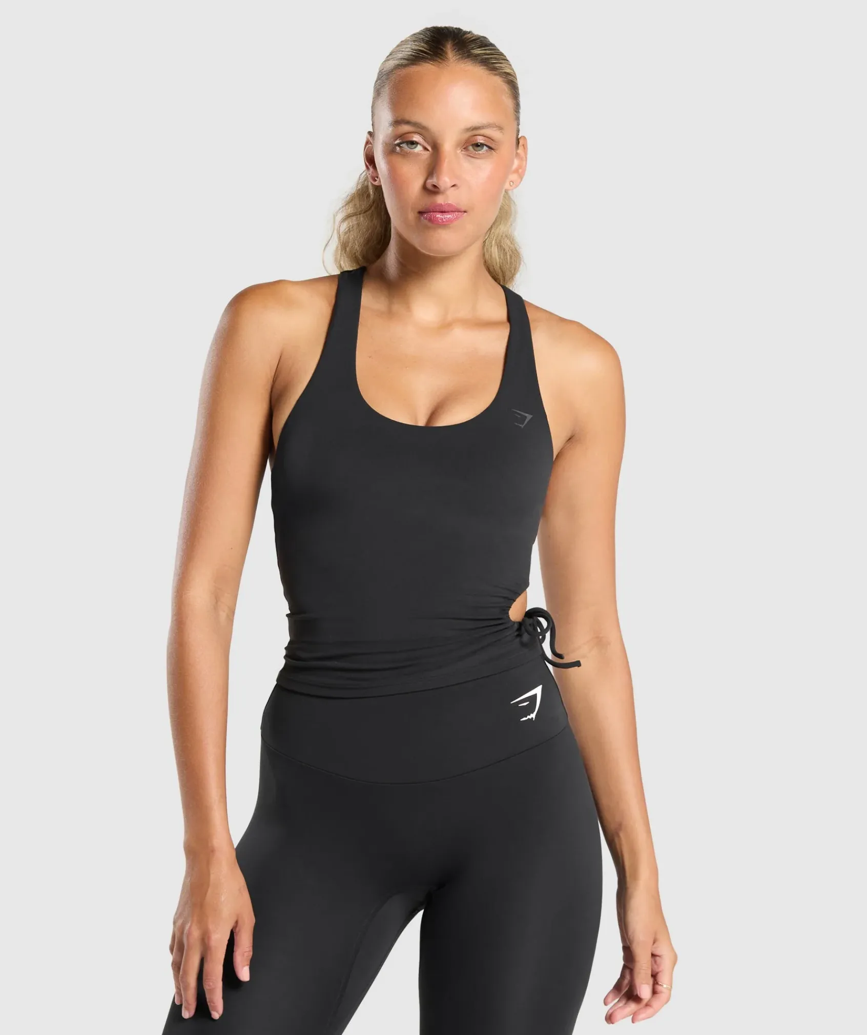 DAMES Gymshark Tanktops|Croptops*Ruched Side Tank With Shelf