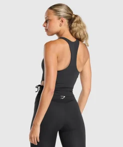 DAMES Gymshark Tanktops|Croptops*Ruched Side Tank With Shelf