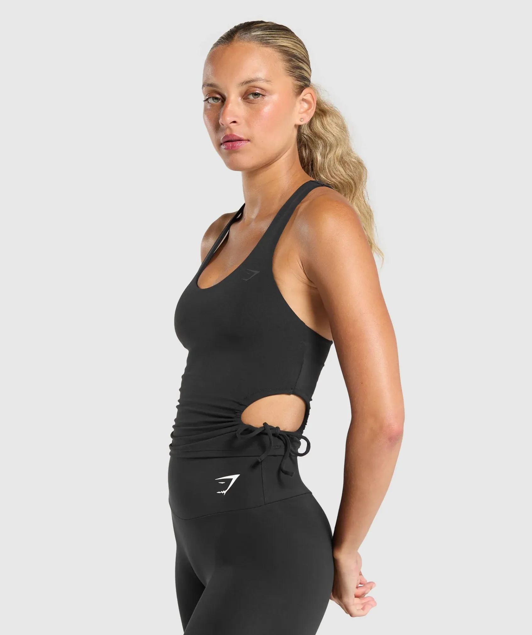 DAMES Gymshark Tanktops|Croptops*Ruched Side Tank With Shelf