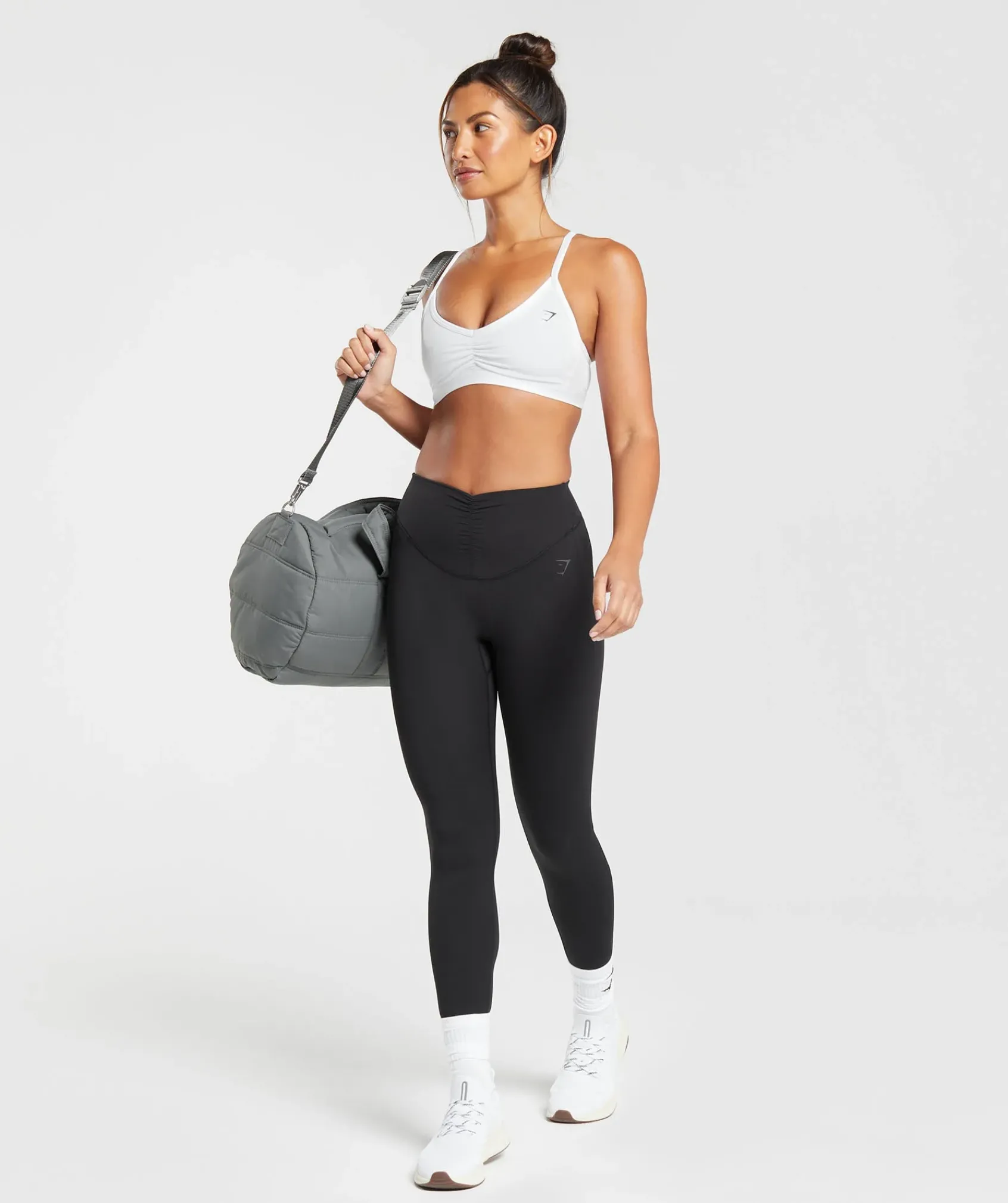 DAMES Gymshark Bedekkende Sportkleding|Sport-bh's*Ruched Strappy Sports Bra