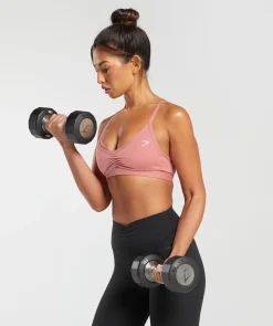DAMES Gymshark Sport-bh's*Ruched Strappy Sports Bra