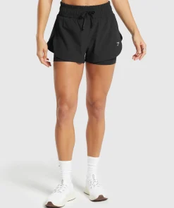 DAMES Gymshark Shorts*Running 2 In 1 Shorts