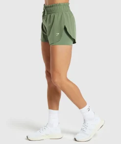 DAMES Gymshark Shorts*Running 2 In 1 Shorts