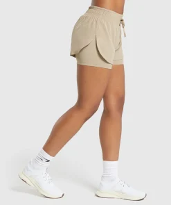 DAMES Gymshark Shorts*Running 2 In 1 Shorts