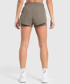 DAMES Gymshark Shorts*Running 2 in 1 Woven Shorts