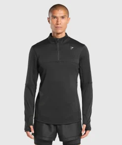 Heren Gymshark Sportjacks|Hoodies & Truien*Running 1/4 Zip