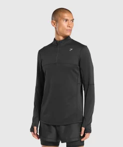 Heren Gymshark Sportjacks|Hoodies & Truien*Running 1/4 Zip