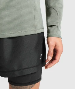 Heren Gymshark Sportjacks|Hoodies & Truien*Running 1/4 Zip