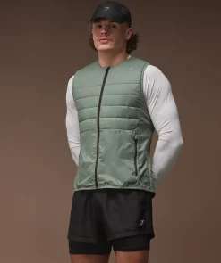 Heren Gymshark Sportjacks|Outerwear*Running Gilet