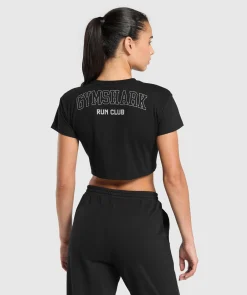 DAMES Gymshark Croptops|T-shirts*Running Graphic Crop Top