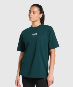 DAMES Gymshark T-shirts*Running Graphic Oversized T-Shirt