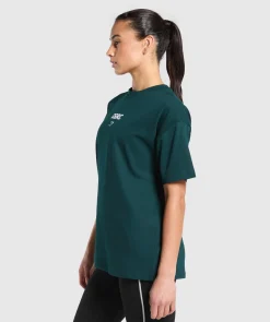 DAMES Gymshark T-shirts*Running Graphic Oversized T-Shirt