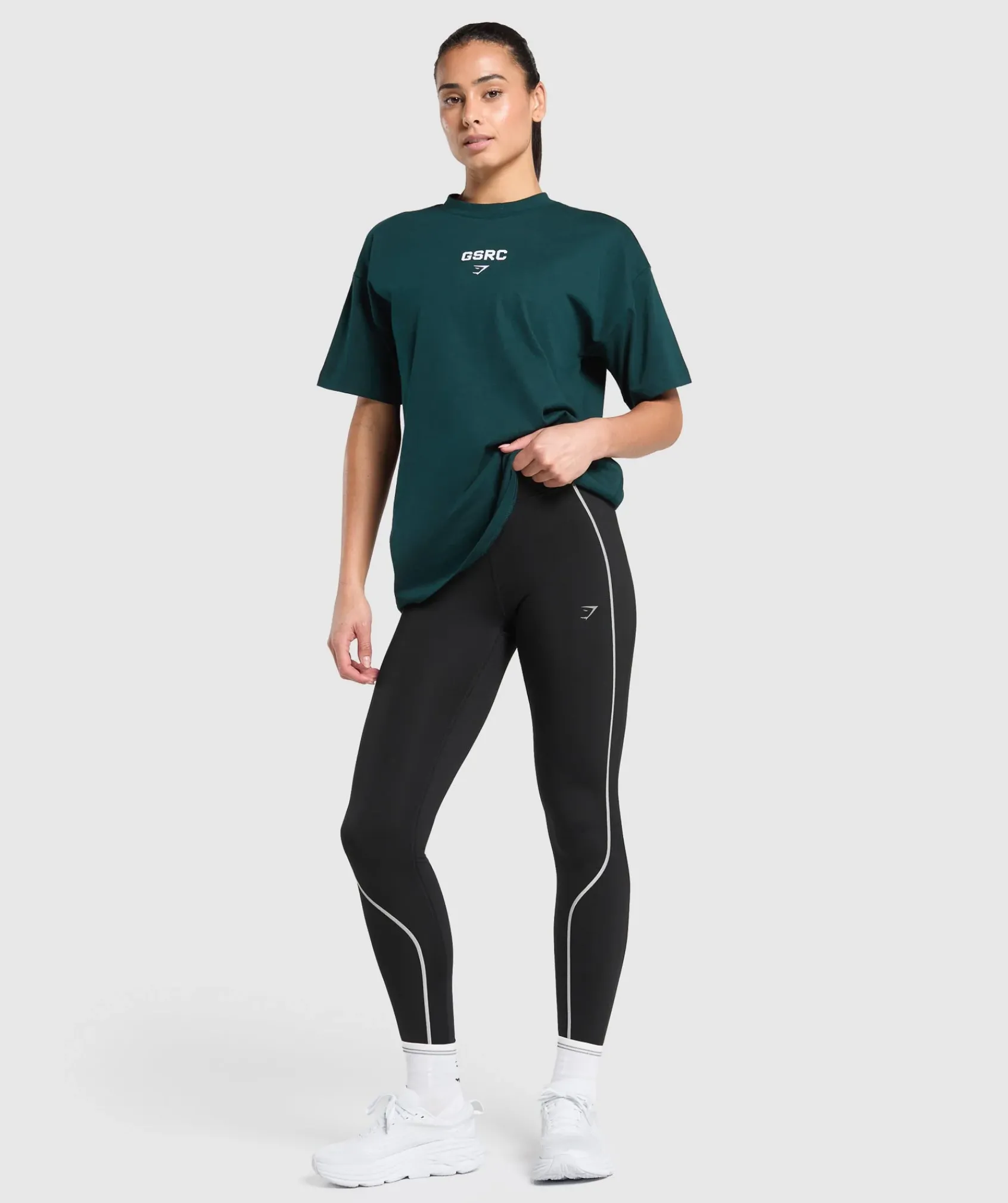 DAMES Gymshark T-shirts*Running Graphic Oversized T-Shirt
