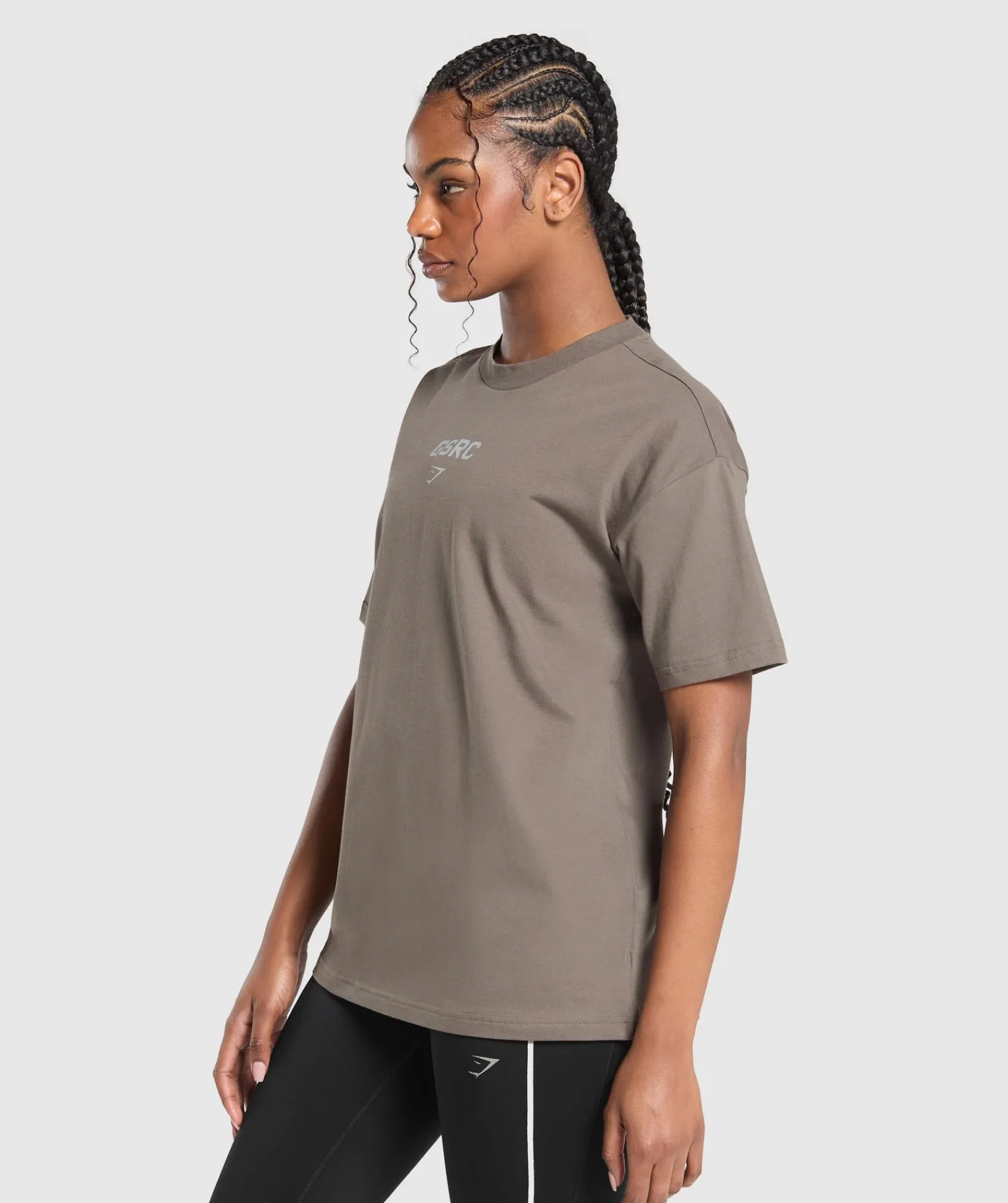 DAMES Gymshark T-shirts*Running Graphic Oversized T-Shirt