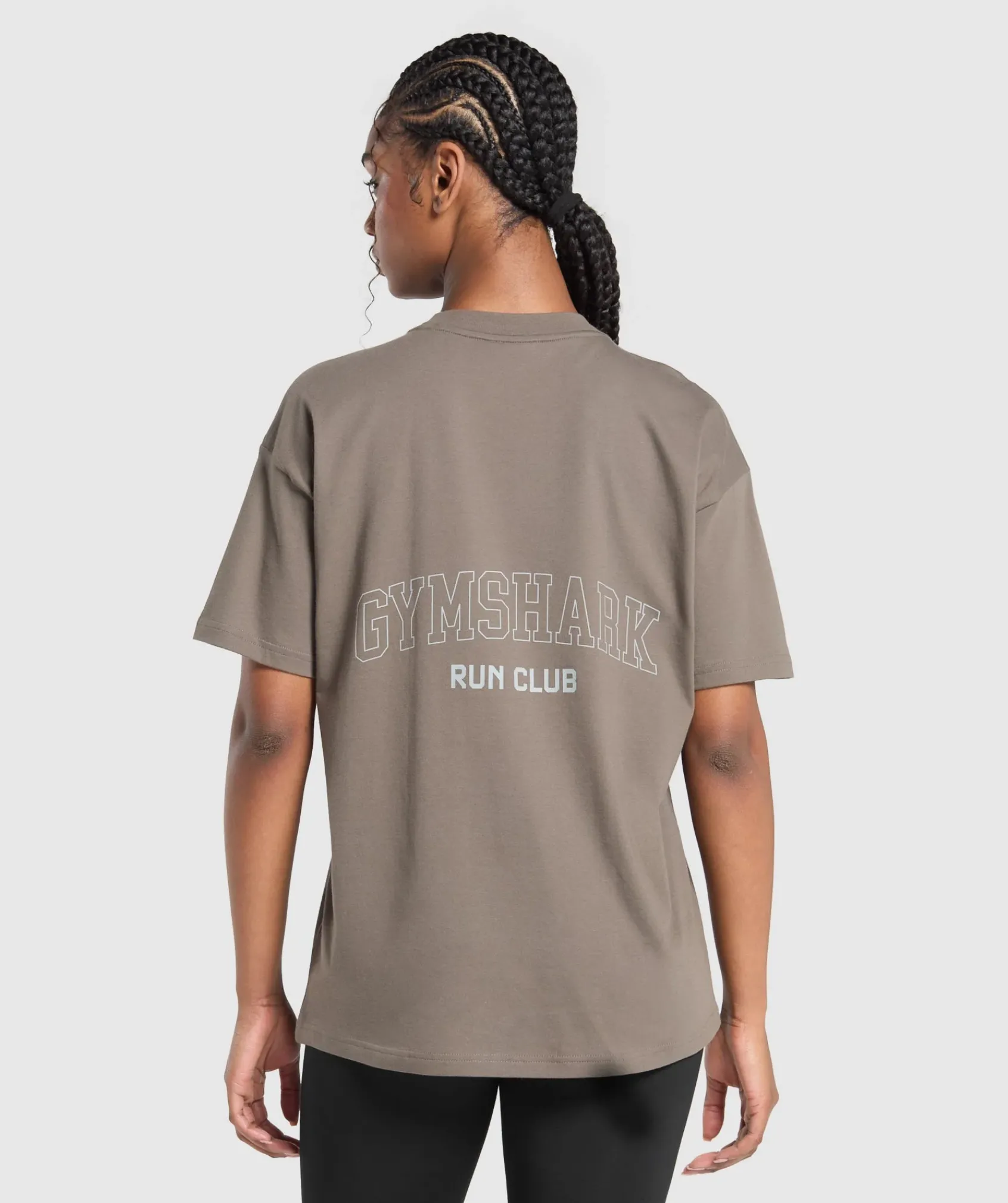 DAMES Gymshark T-shirts*Running Graphic Oversized T-Shirt