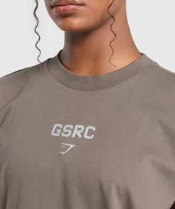DAMES Gymshark T-shirts*Running Graphic Oversized T-Shirt