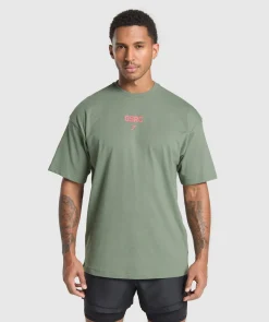 Heren Gymshark T-shirts*Running Graphic T-Shirt
